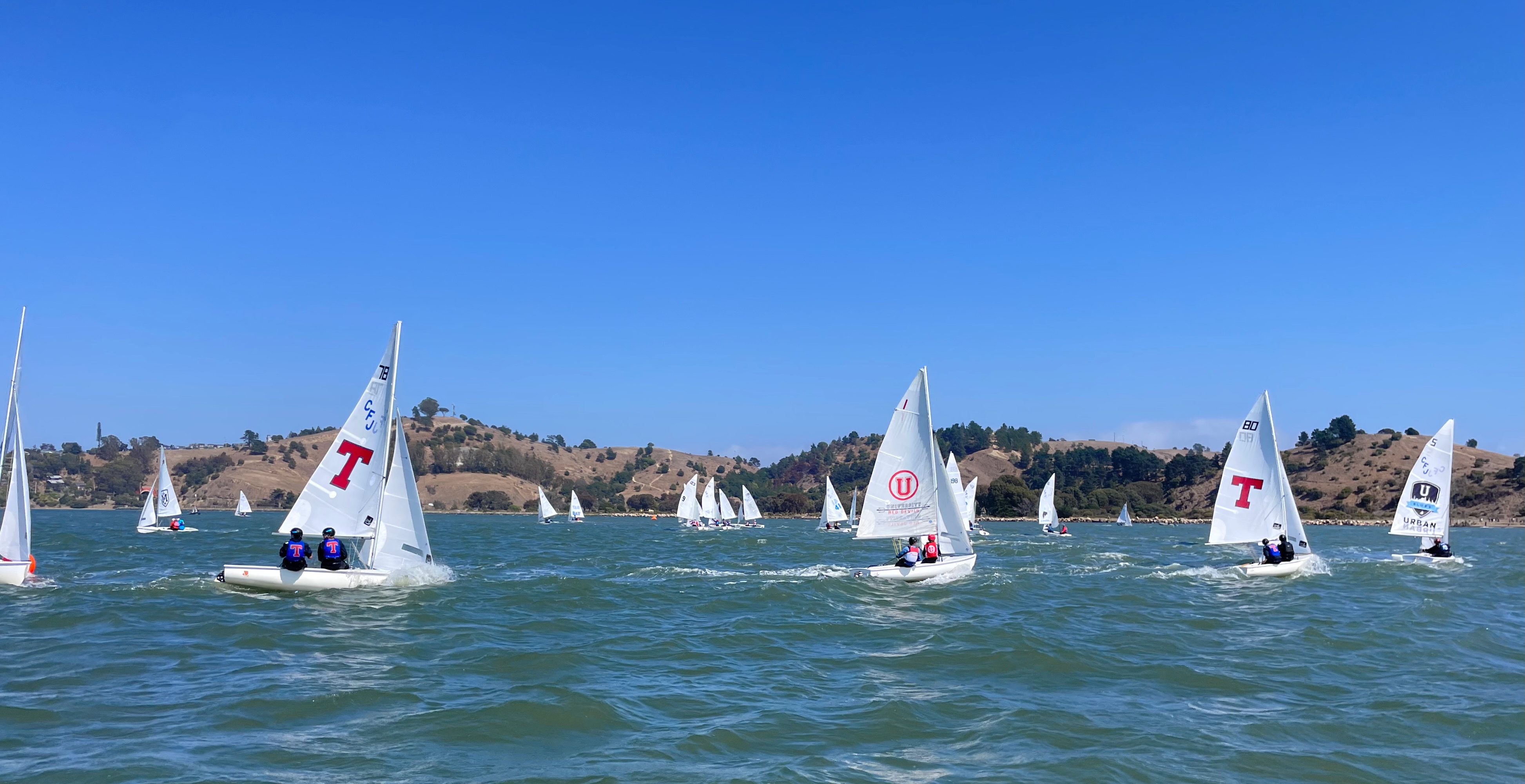 Boats racing at the Richmond Regatta, 2025