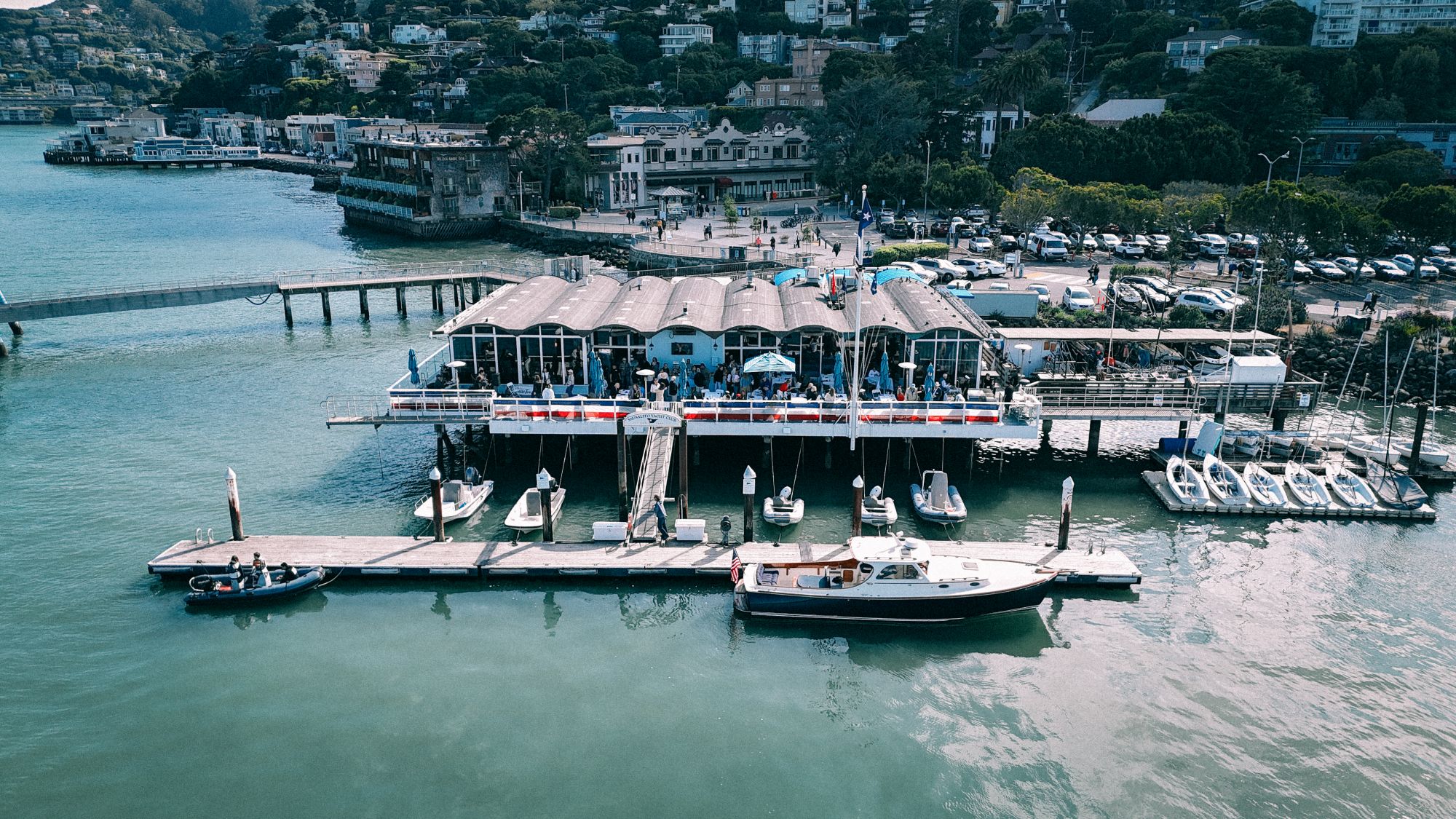 Drone shot of SYC during the day